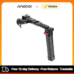 Andoer Aluminum Handle Sling Handgrip w/ Cold Shoe Universal 1/4 3/8 Interface Replacement for DJI Ronin S 2 / Ronin SC 2 Gimble