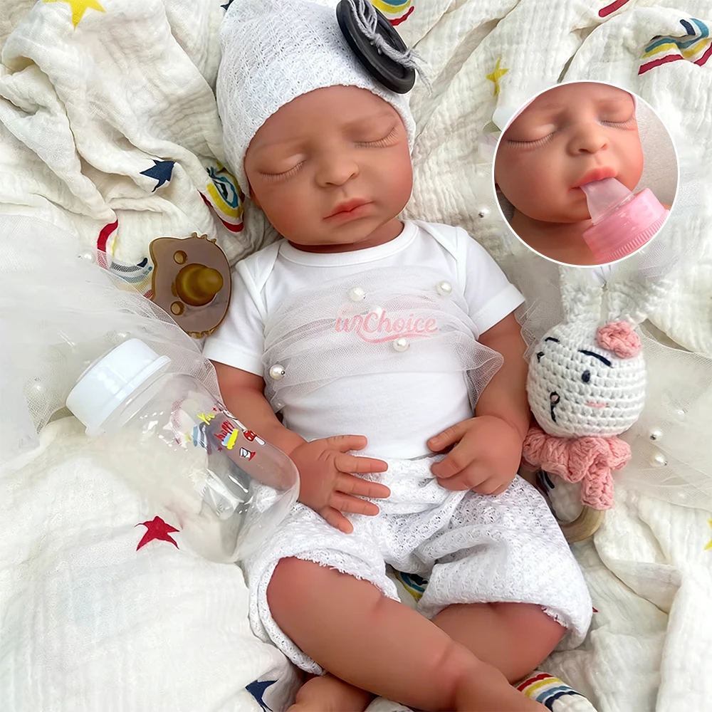 44 centimetri Realistici Vene Visibili Ragazza Completa Molle Del Silicone Reborn Bambola Fatta A Mano Realistica Impermeabile Bambino per Sparare Creativi Giocattolo