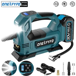 Vehicle Tire Portable Digital Car Air Compressor Pump Cordless Air Pump Electric Inflator with Indicator for 18v Battery