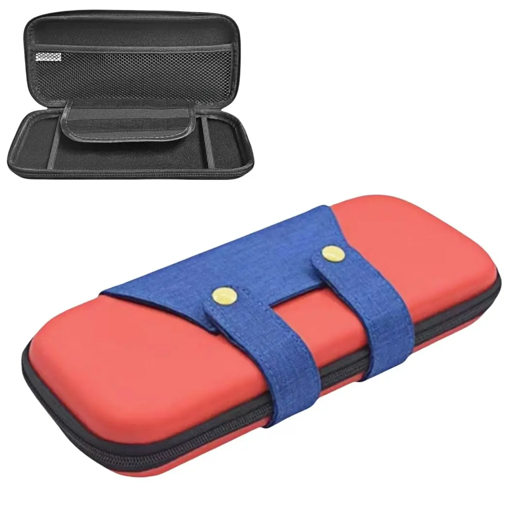 Denim Handheld Storage Case Carrying Bag for Switch 2 Game Console and Accessories Extra Large Capacity  Secure Fit Anti-Shake