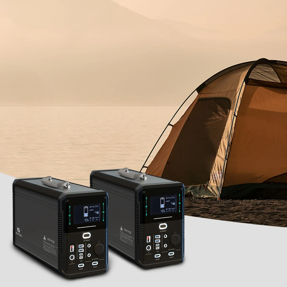 Portable power power station high capacity 1500W solar outdoor camping Uninterruptible Power Supply (UPS)