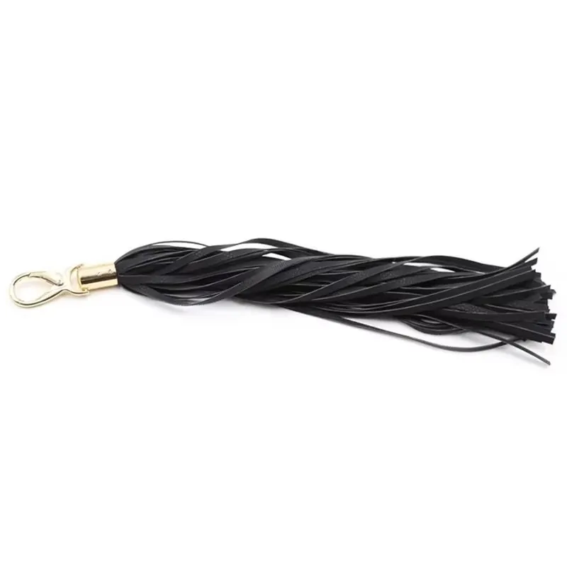 29cm couro pu chicote de cavalo borla fivela de aço inoxidável treinamento chicote equipamento equestre