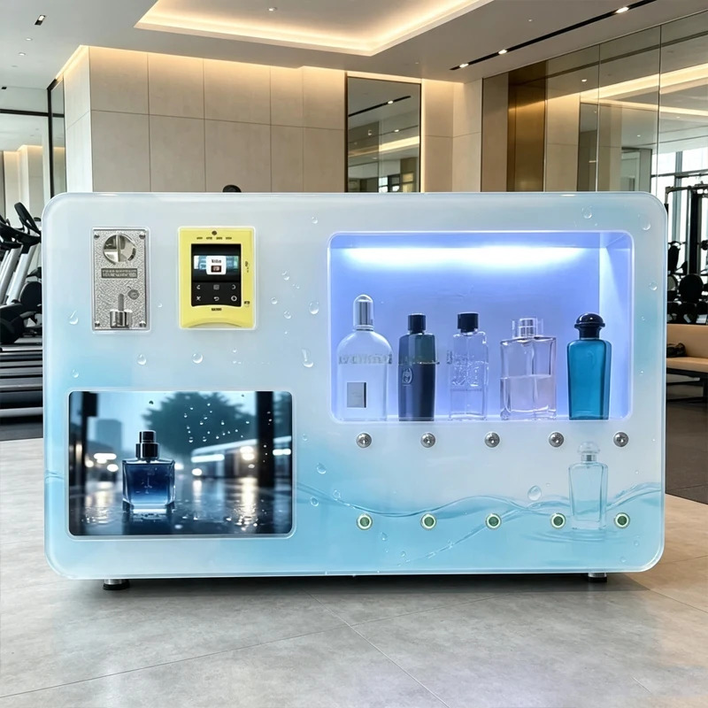 Unmanned Perfume Refill Vending Machine Self Operated Fragrance Dispenser Multiple Aroma Cashless Payment Retail Gear