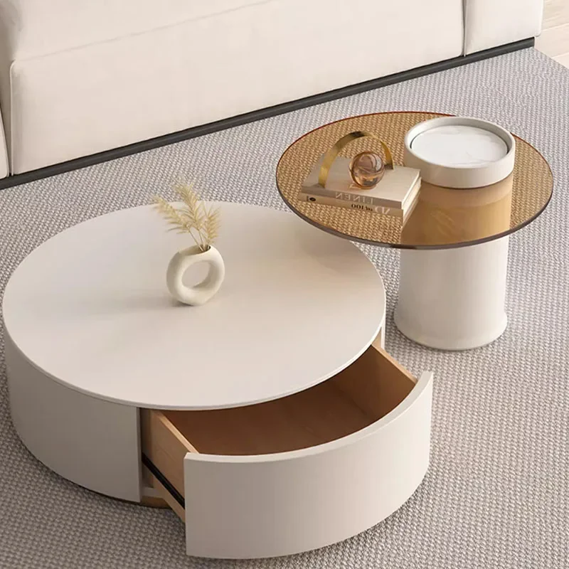 

Modern Wood Side Table Luxury Design Home Side Aesthetic Table Storage Minimalist Mesa Auxiliar Salon Interior Decoration