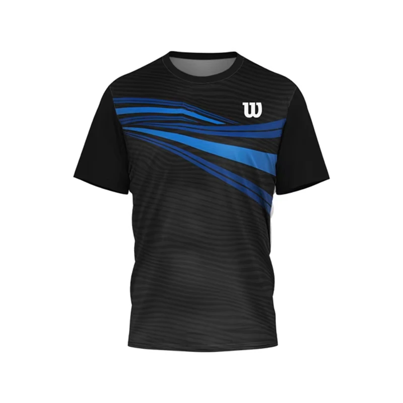 Badminton Table Tennis Sports T Shirt For Men Outdoor Run Fitness Short Sleeve Oversized Tops Summer Casual O-neck Quick Dry Tee