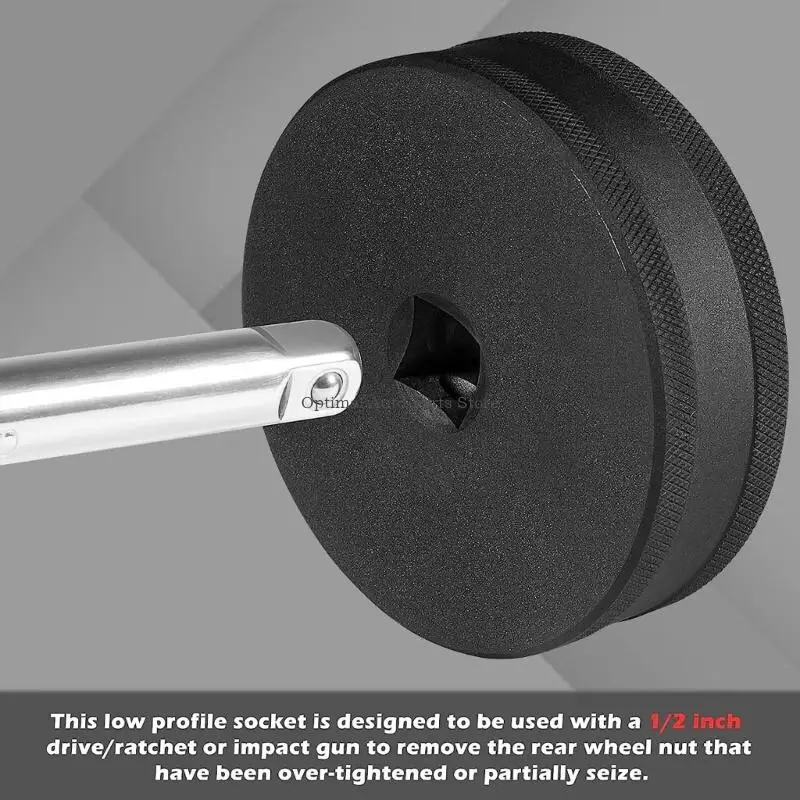 

Professional 60mm Rear Wheel Axles Nut Remover Socket Tool 0.5Inch Drive For Motorcycle Maintenance