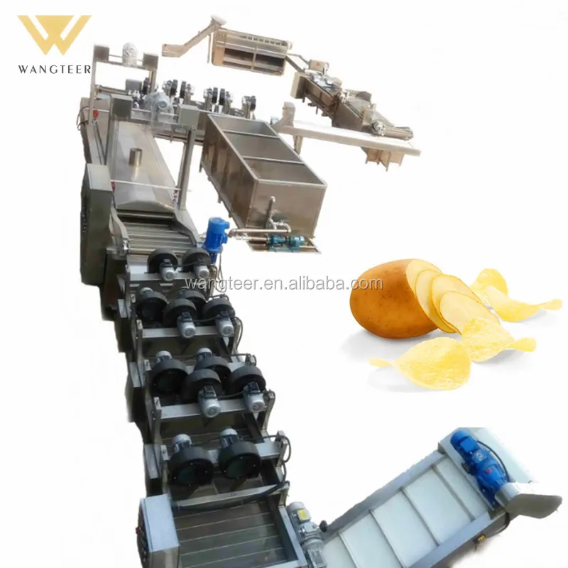 Snack Food Production Line Processing Equipment Washing Sweet Potato Chip Making Machine