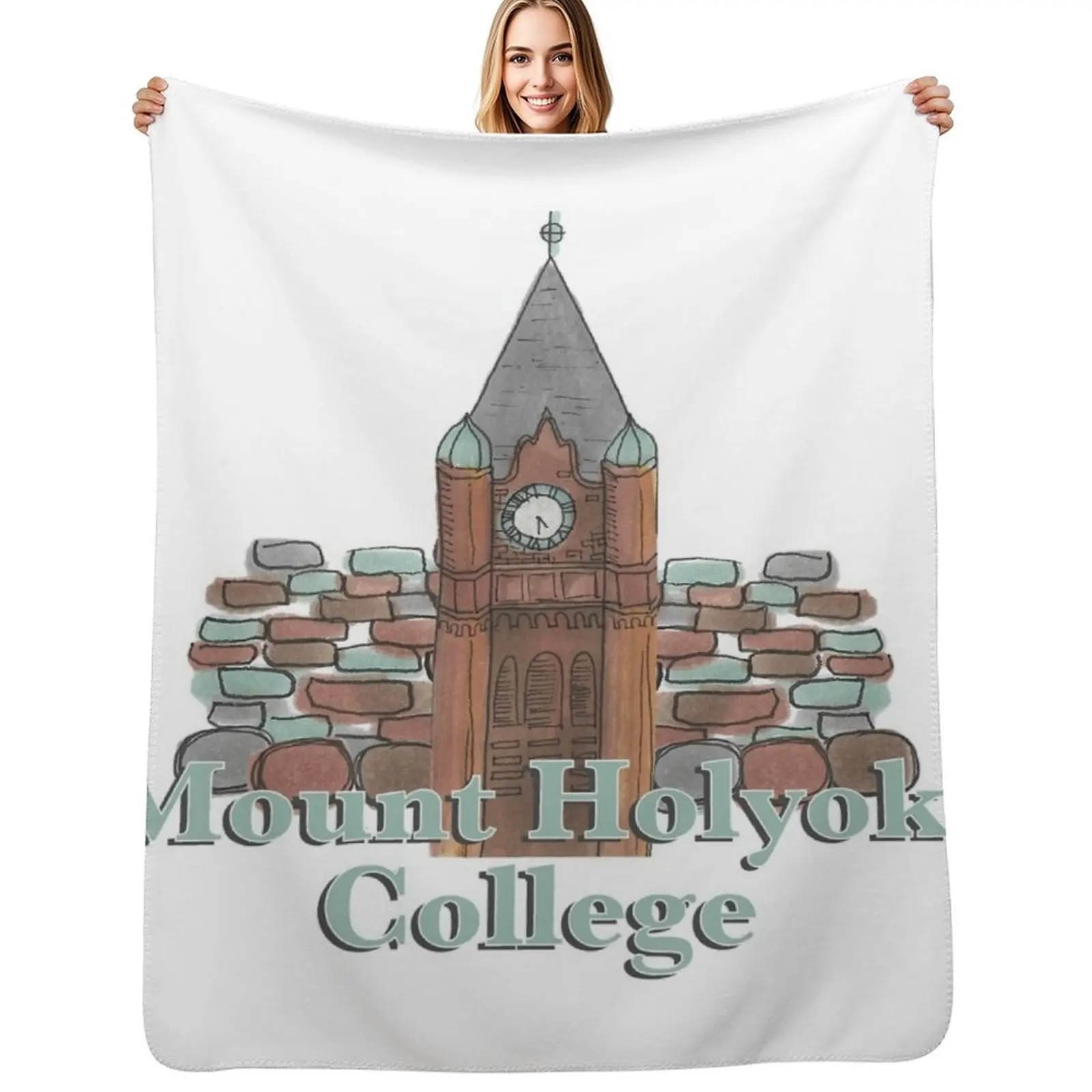 Mount Holyoke Throw Blanket Sofa Throw Soft Furrys Bed cosplay anime Blankets For Baby Blankets