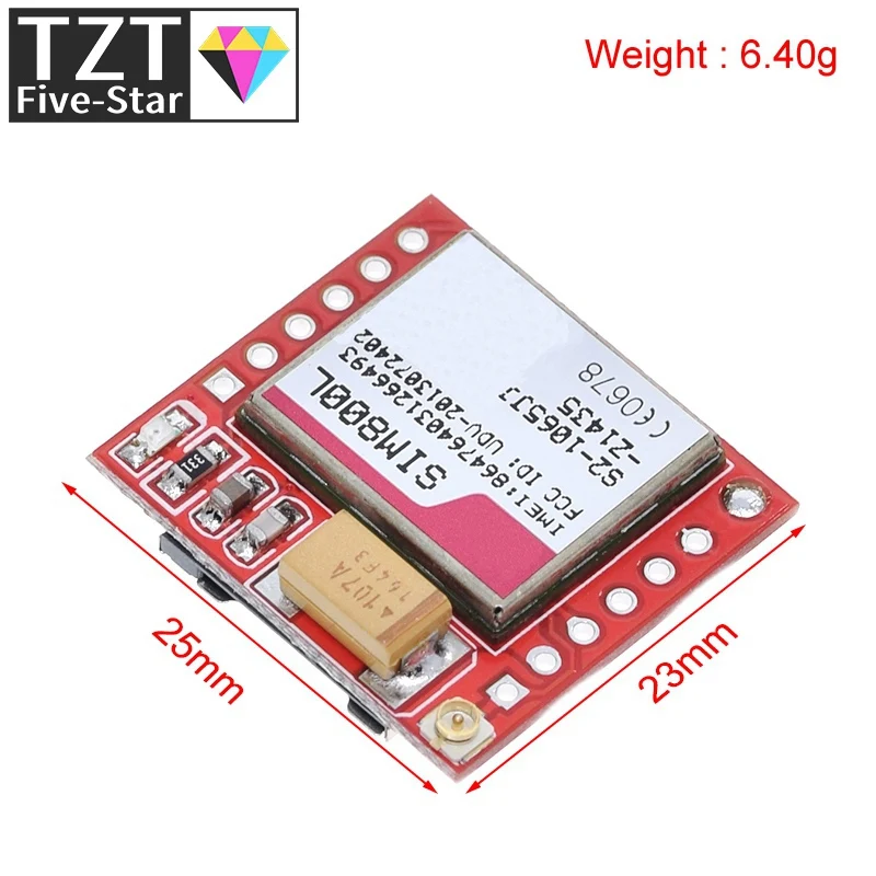 Mini Smallest SIM800L GPRS GSM Module MicroSIM Card Core Wireless Board Quad-band TTL Serial Port With Antenna Diy