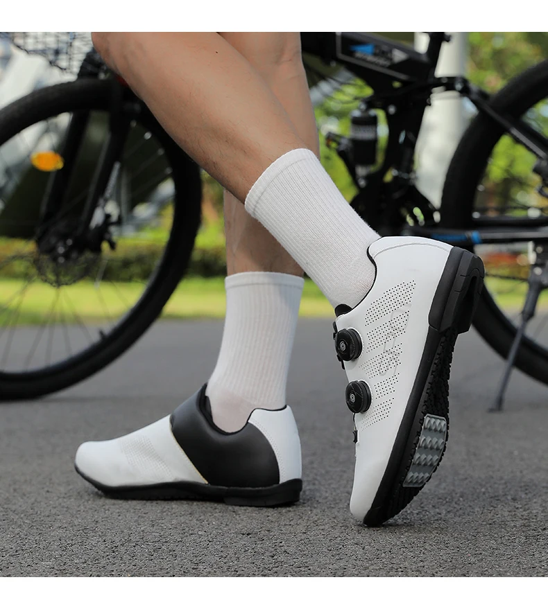 Atmungsaktive Radsportschuhe MTB Fahrradschuhe Herren Renn- und Wettkampfschuhe Selbstverriegelnde Speed-Fahrradsneaker Damen Cleat-Straßenradsportschuhe – Detail 35