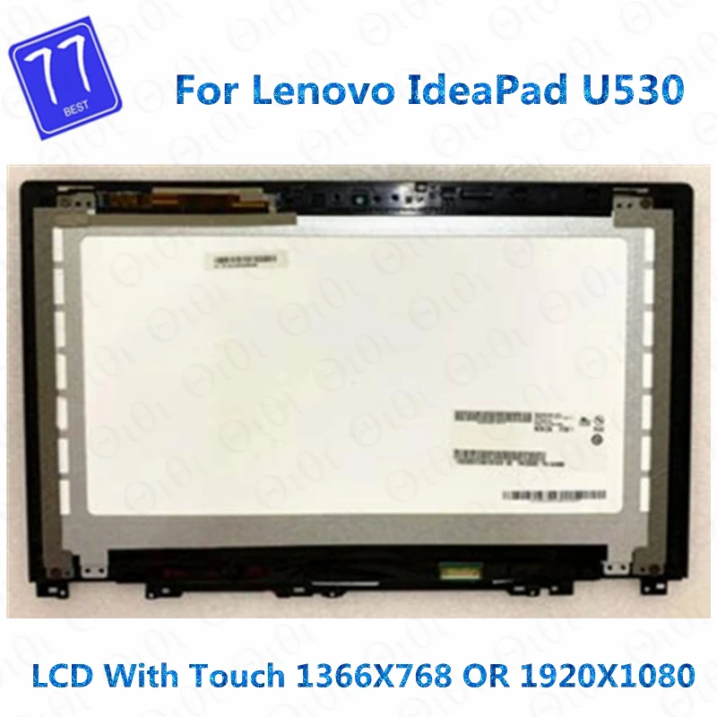 

Original For Lenovo IdeaPad U530 15.6 Inch LCD Touch Screen Digitizer Assembly Display+ Frame 1366X768 or 1920X1080 Replacement