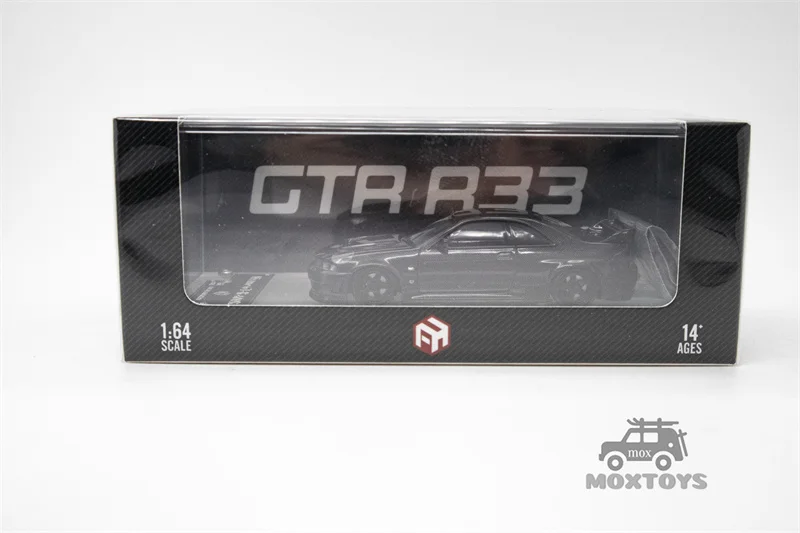 Focal Horizon FH 1:64 Skyline GT-R R33 Nismo 400Rคาร์บอนไฟเบอร์สีดําLimited999 รถโมเดลDiecast