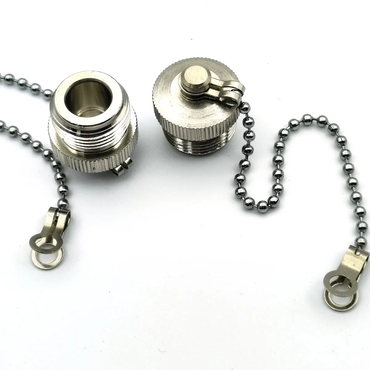 Imagem -03 - Coaxial Terminator Dust Cap Brass n Masculino Resistor Uhf Pl259 Capa Protetora 20 Pcs 50 Pcs rf