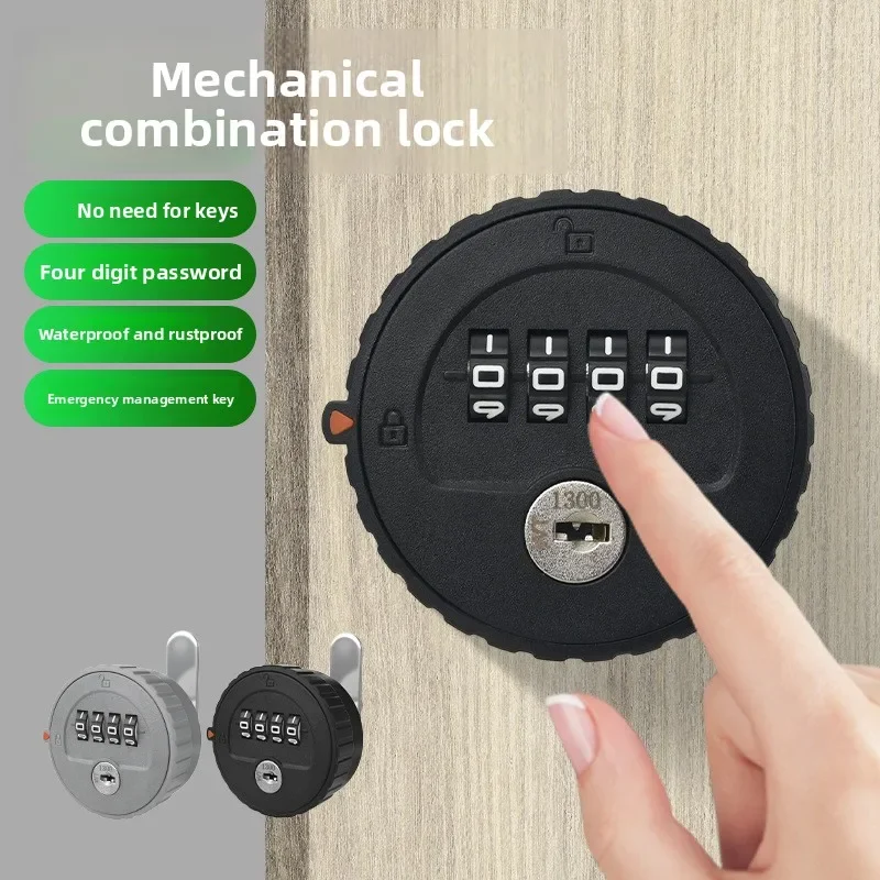 

New Zinc Alloy File Cabinet Password Lock, Iron Cabinet Locker Drawer Password Small Lock With Key