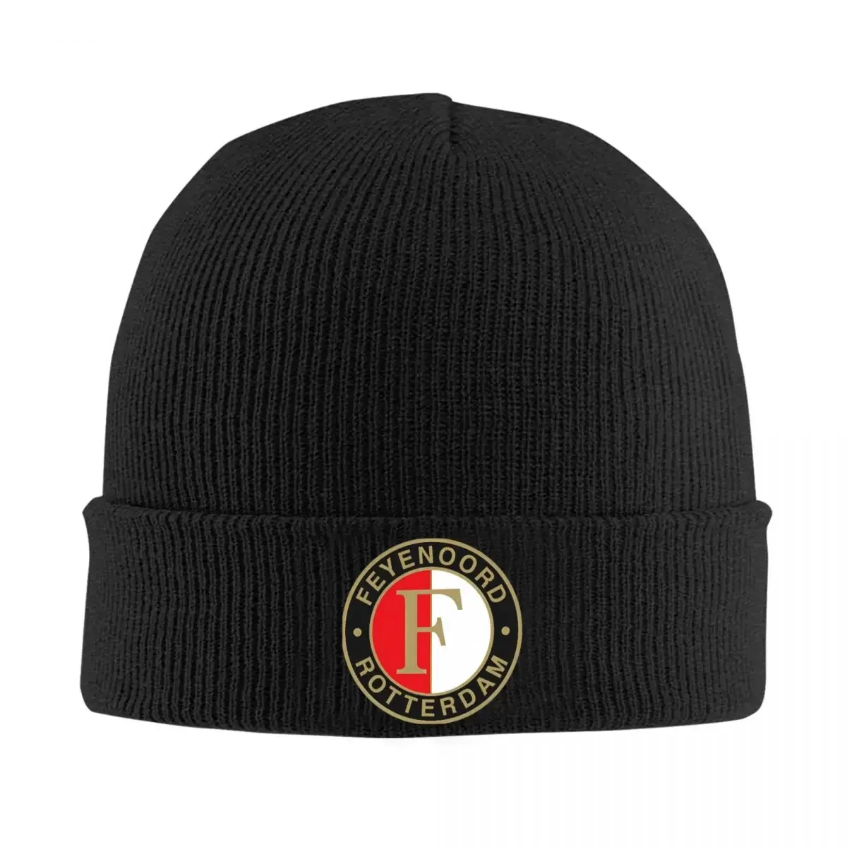 Feye-noords Football Logo Knitted Caps Women's Men's Beanies Autumn Winter Hat Acrylic Warm Cap