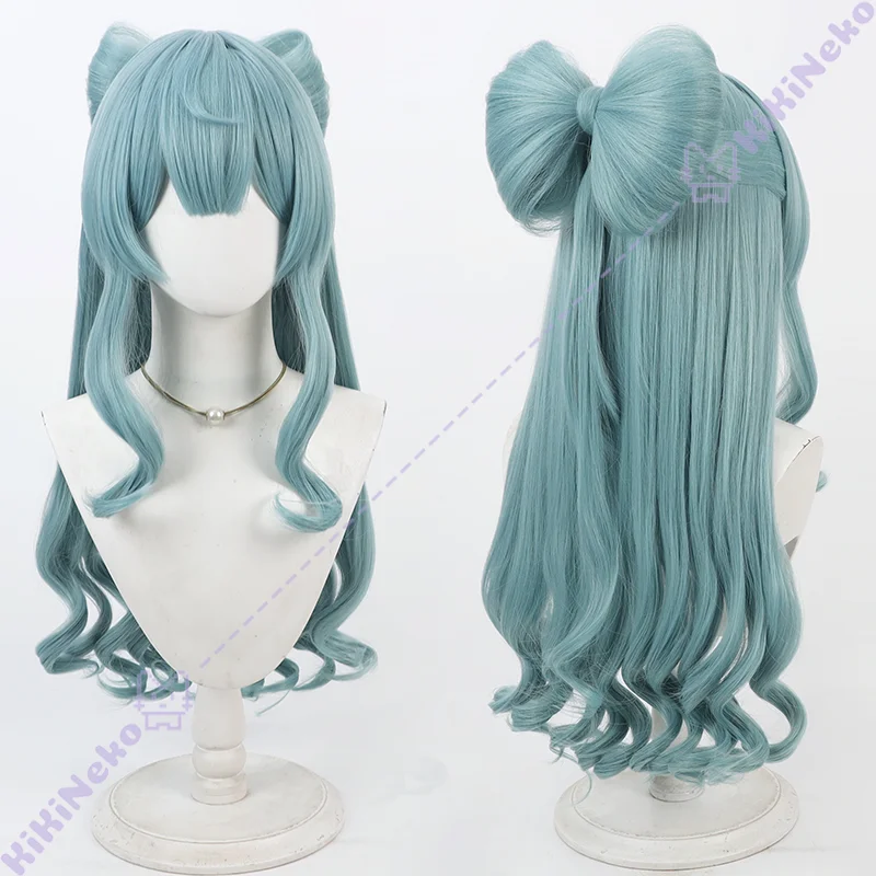 Game Genshin Impact Yumemizuki Mizuki Cosplay Pruik Yumemizuki Mizuki Lange Pruik Voor Comicon Hallowmas Party Volwassen Vrouwen Mannen