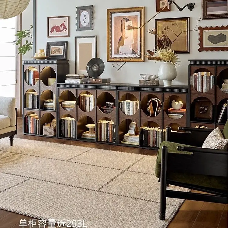 Bookshelves, floor-to-ceiling shelves, wall home bookcases, cabinets, storage cabinets, living room storage, free combination gr