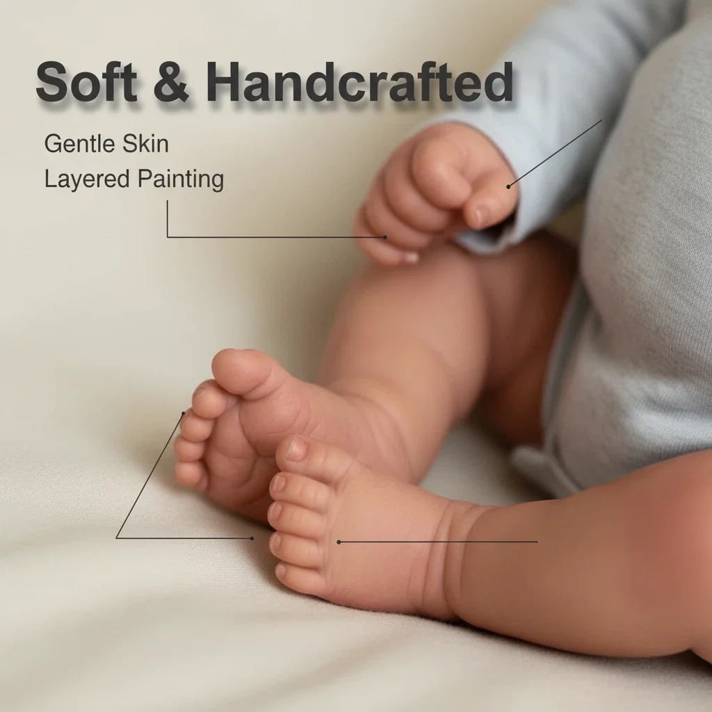 20Inch Gounchi Nieuwe Collectie Afgewerkte Pop Handgemaakte Levensechte Pasgeboren Baby Poppen 3D Huid met Zichtbare Aderen Bebe Reborn Pop