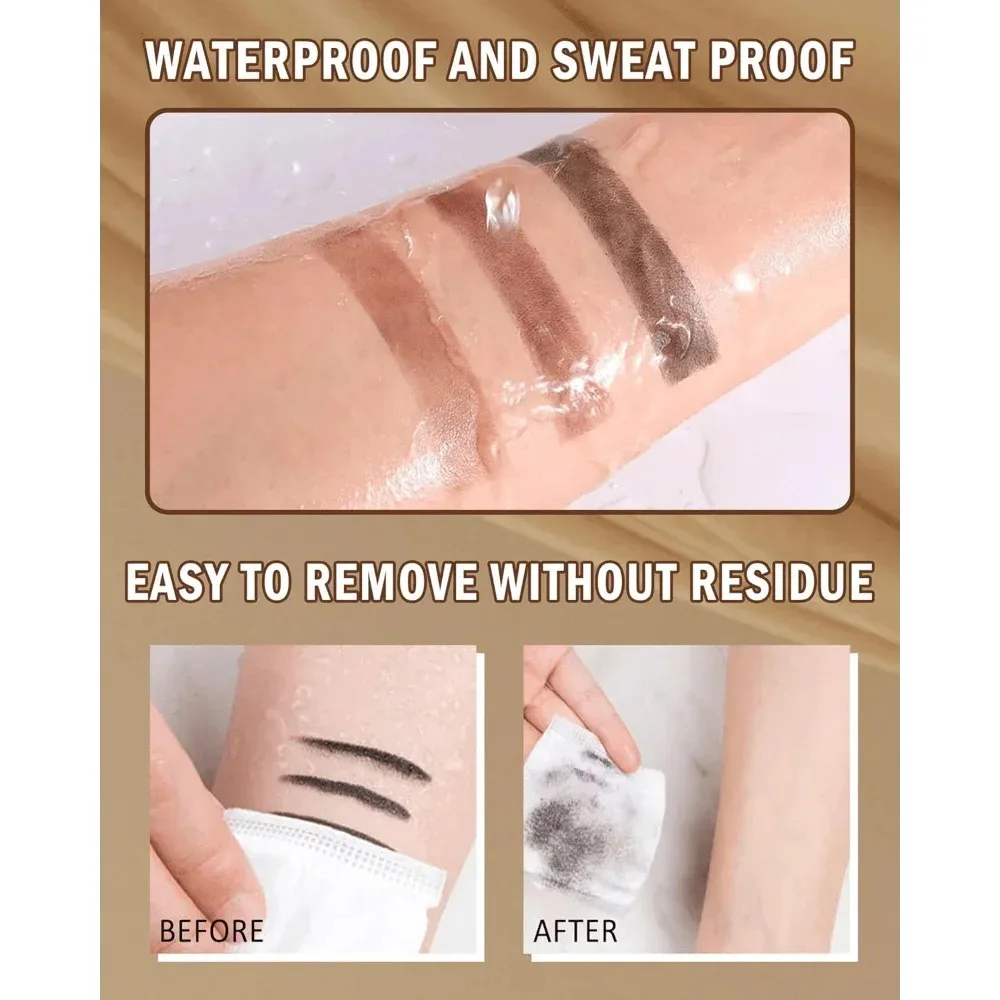 방수 매트 브로우 파우더 팔레트: 3D 쉐이핑, 오래 지속되고 블렌딩이 쉬운 겨울 및 휴일 룩용 브러쉬 포함