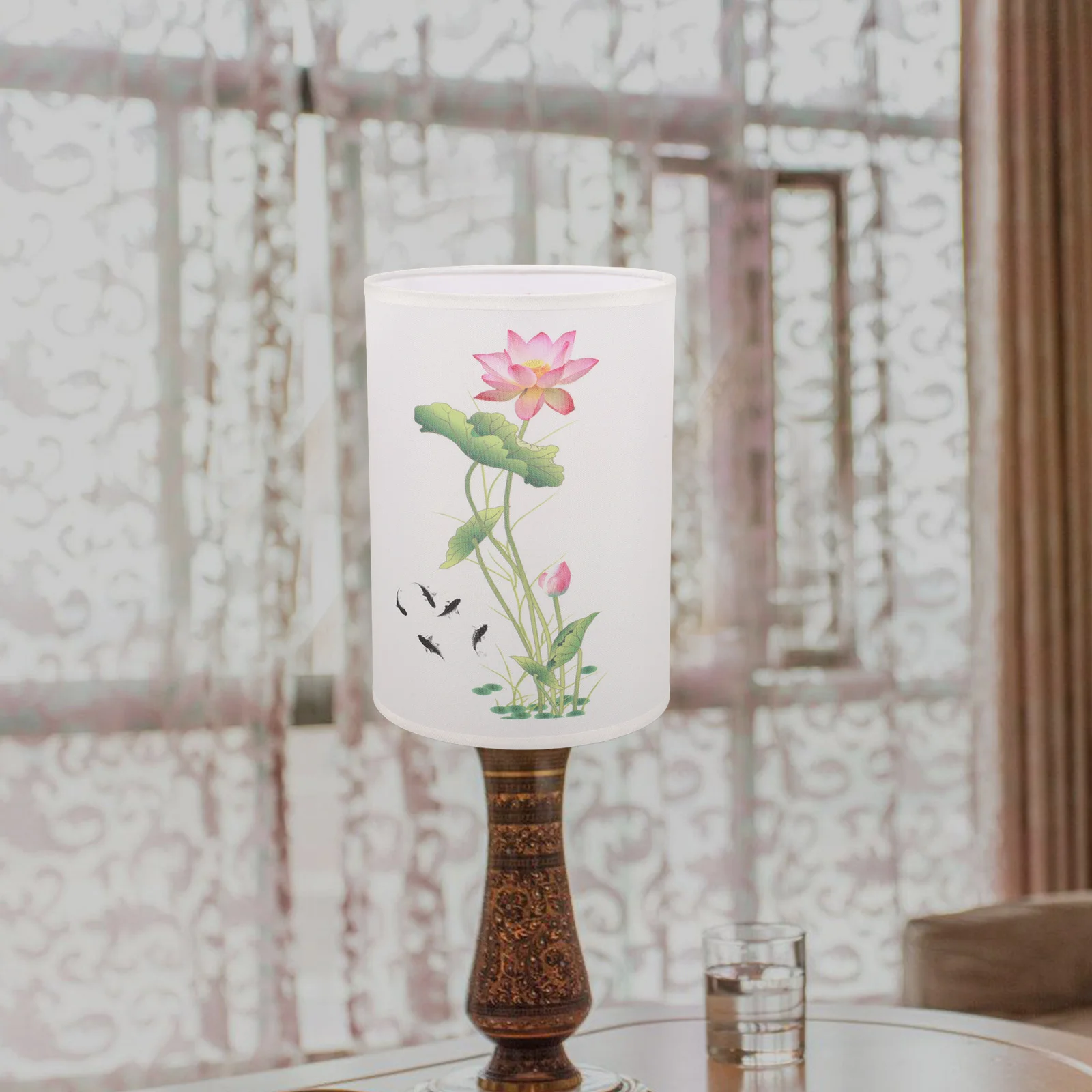 

Fabric Lamp Shade Durable Classic Design for Table Desk Lamp Cover Bedroom Living Room Decorative Lampshade Light Shade