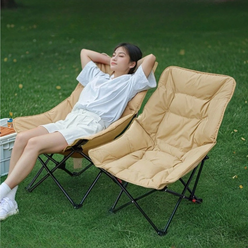

High Back Camping chair Folding comfortable Portable beach Chair bed Sunloungers garden lounge silla plegable outdoor furniture