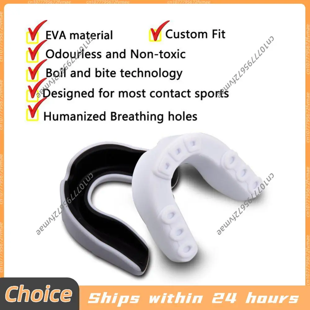 Boxing Gum Shield Mouth Guard Adults Junior Mouth Guard for Football Wrestling Hockey Lacrosse Boxing for Contact Combat Sport