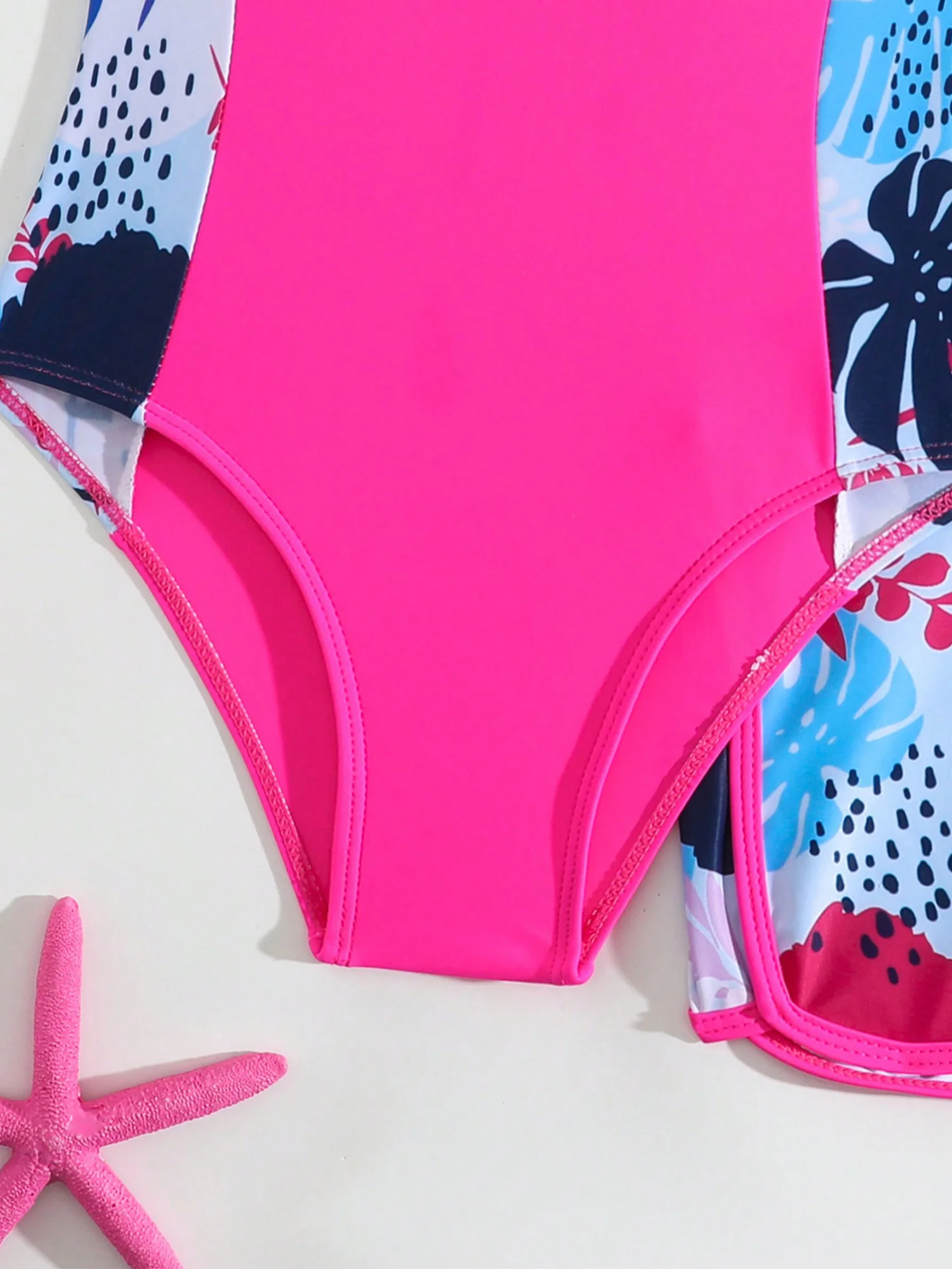 Girls Printed Slimming One Piece Sleeveless Swimsuits with Shorts Two-Pieces Bathing Suit Swimwear for Beach Holiday Surfing