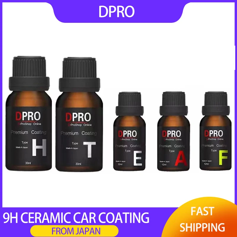 Dpro-revestimiento de cerámica para coche, Nano pintura, cuidado, pulido, vidrio líquido, Anti arañazos, recubrimiento hidrofóbico, detalles de