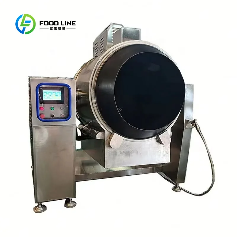 Customized Intelligent Commercial Automatic Stir-Frying Gas Fryer Auto Cooker for Vegetable Processing Plant Fried Rice Machine