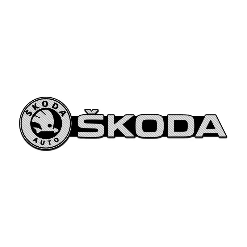 4pcs Car Styling Speaker Decals Stereo Sticker for Skoda Fabia Superb Kamiq Kodiak Yeti Karoq Octavia RS Audio Sound Badge Logo