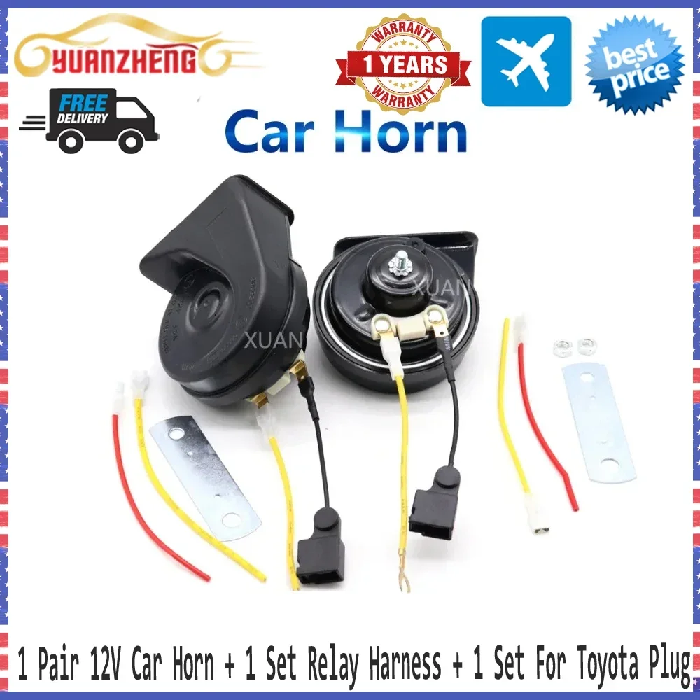 Car Auto Horn Snail Horn For Toyota RAV4 CROWN YARiS L Levin C-HR ix4 IZOA Avalon Loudness 110-129db Auto Horn Long Life
