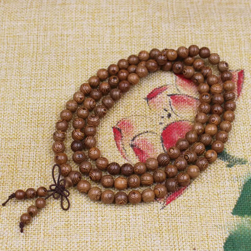 ファッション特別な木製ビーズチベット仏教バングルジュエリー数珠仏ロザリオ数珠ブレスレット