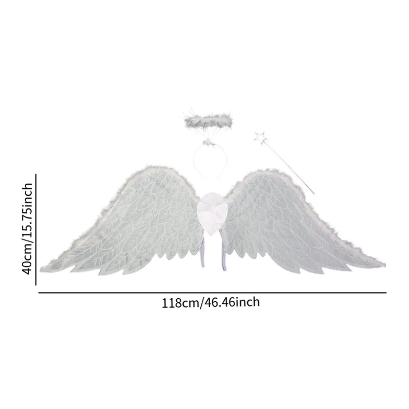 Disfraz de ala de ángel, decoración suave, accesorio de ala de hada ligero para roles, juegos, bodas, desfile de moda, suministros para fiestas, festivales