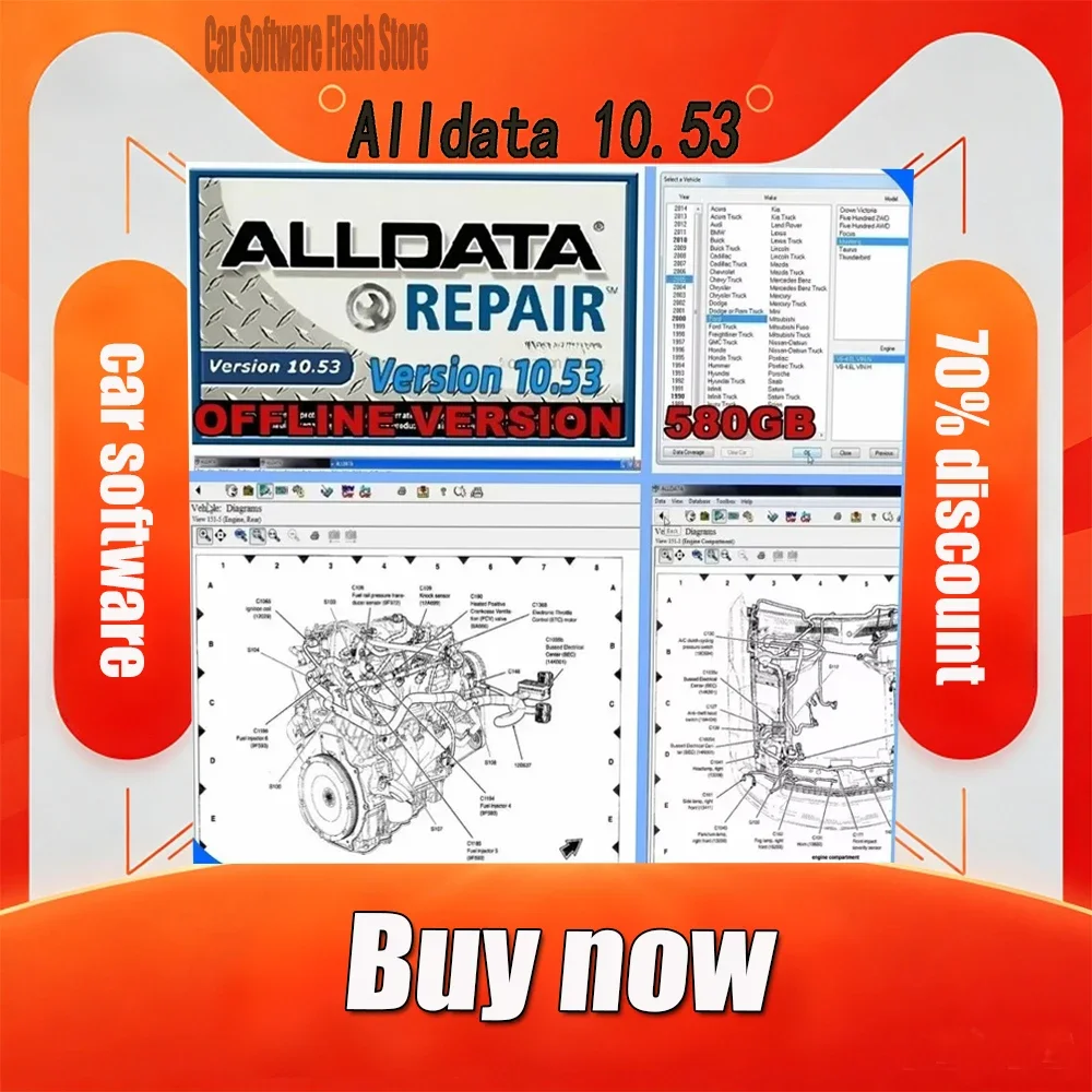 

2026 hot! Alldata Repair auto repair software 10.53 All data car software with tech support for cars and trucks offline version