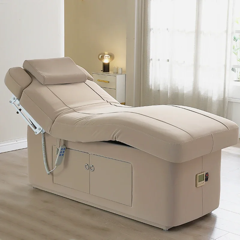 Smart electric beauty bed Beauty salon dedicated micro whole skin management Spa bed Tattoo heated latex massage bed