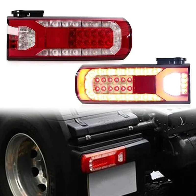 1PC 24V LED Truck Tail Light LED Rear Tail Light For B&enz Truck For Actros MP4 5 Rear Tail Lamp Rear Stop Brake Lamp Tail Light
