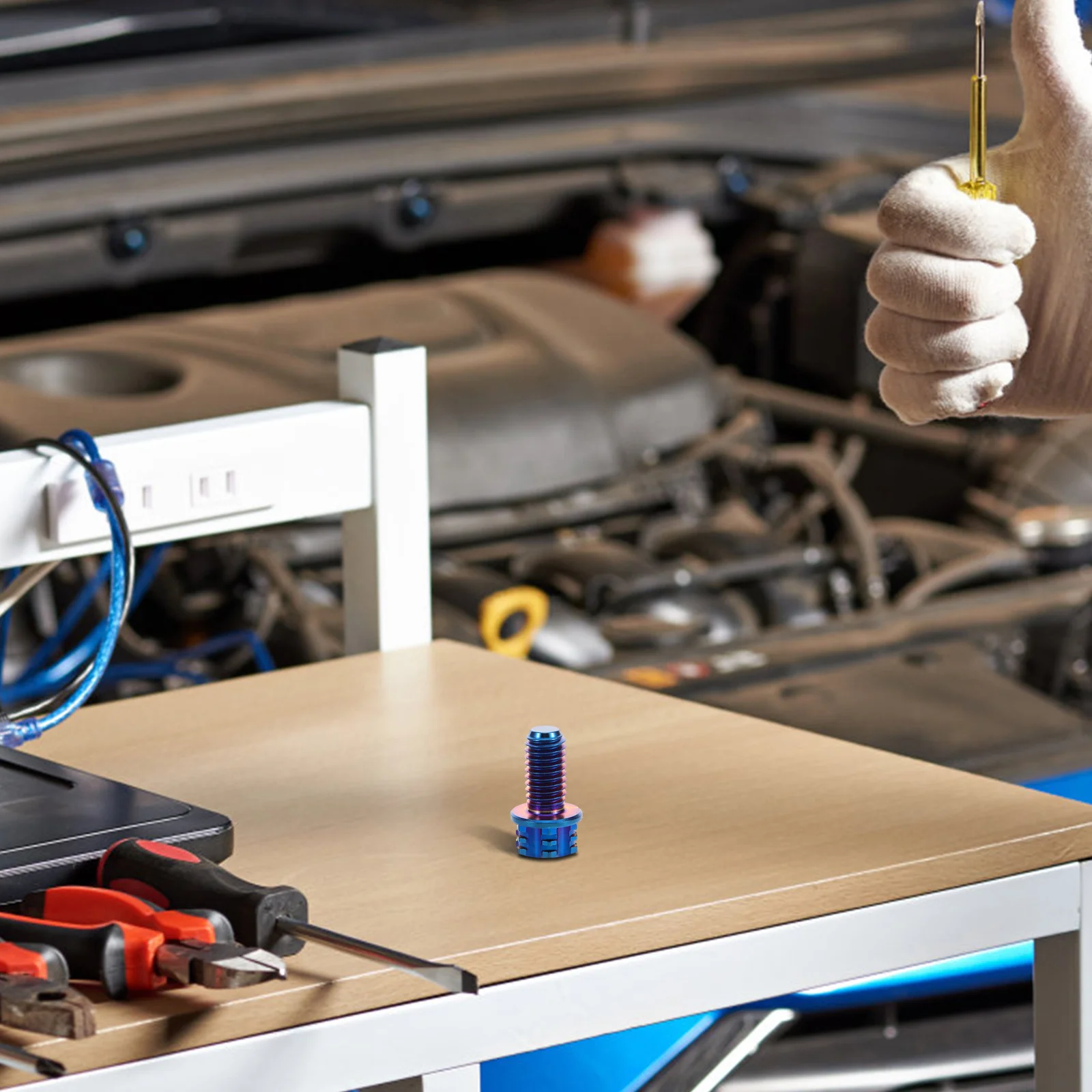 

Titanium Rotor Bolts Motorcycle ABS Sensor Ring Fasteners M5-10Mm Lightweight High-Strength Titanium Alloy for Enhanced Braking