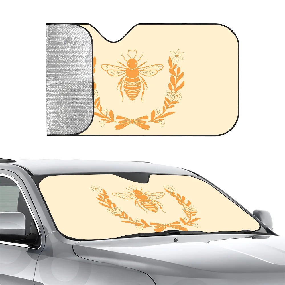 

Пчела Ботанический автомобиль SunSha Трехслойная изоляция Переднее лобовое стекло автомобиля Sun Sha Присоски Блоки УФ-лучей Солнце