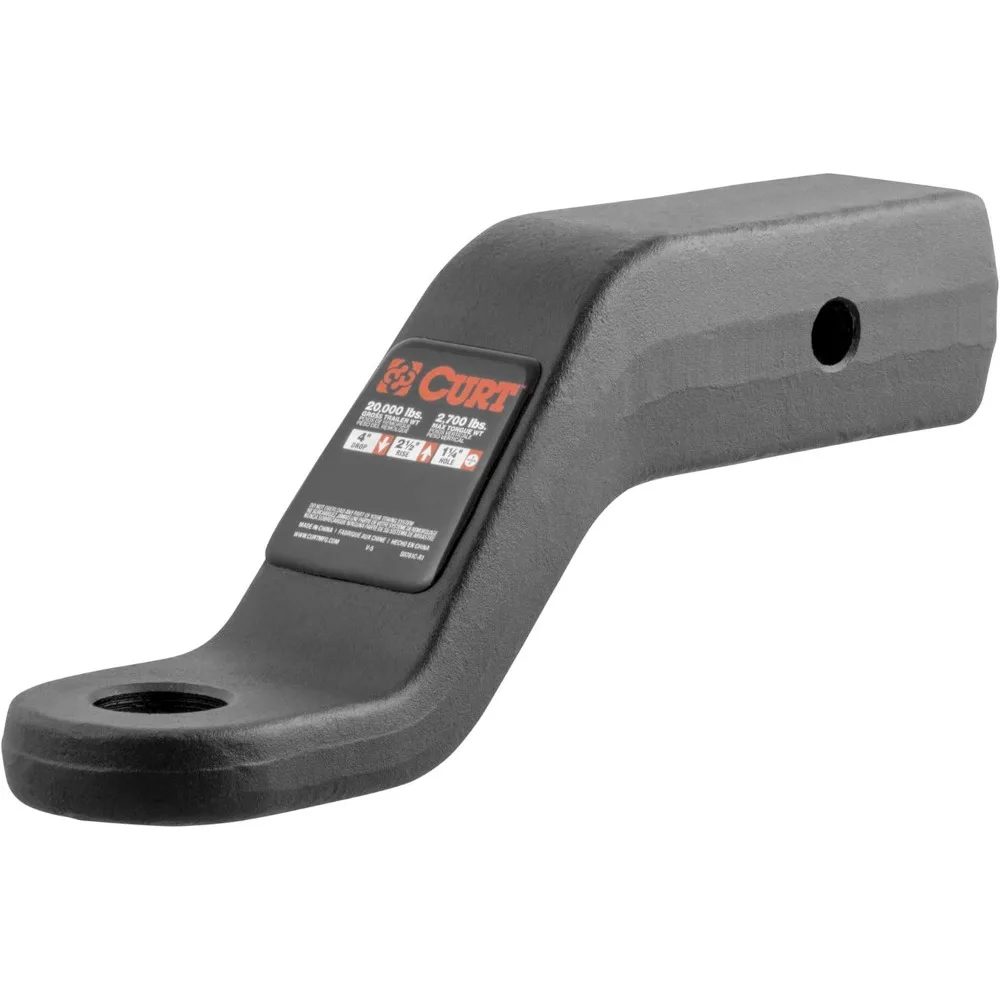 

Heavy-Duty Forged Trailer Hitch Ball Mount, Fits 2-1/2-Inch Receiver, 20,000 lbs Capacity, 4-Inch Drop & Rise