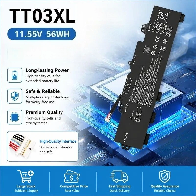 TT03XL Laptop Battery for HP EliteBook 755 850 G5 G6 ZBook 15U Replacement Notebook Battery High Capacity