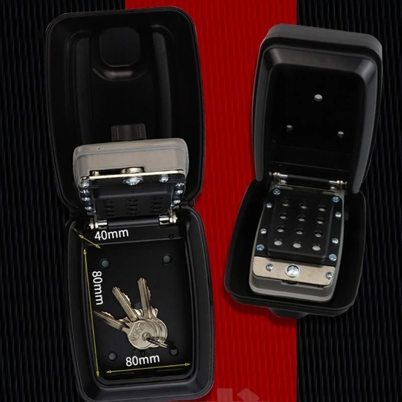Wandbevestiging Buiten Key Lock Box 12 Digit Combinatie Lock Box Toetsen Opbergdoos
