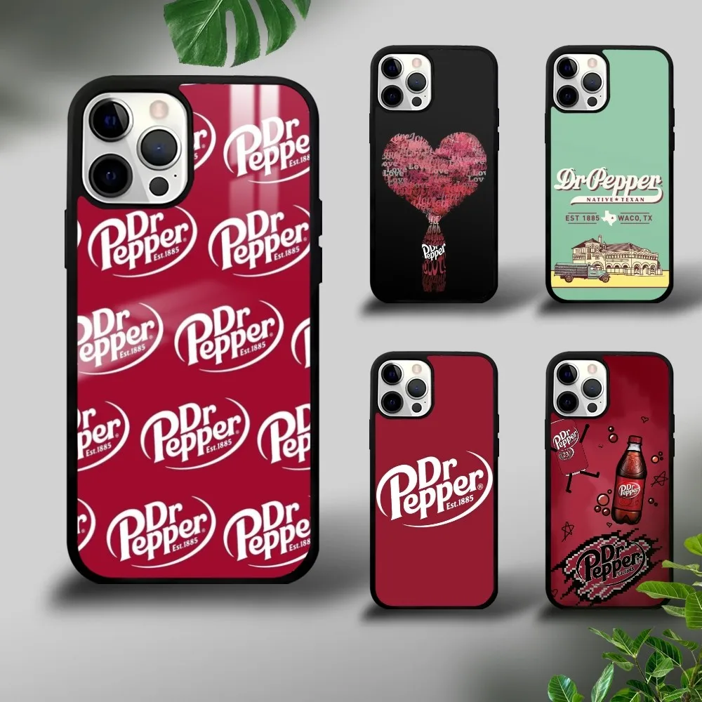 Cherry Drink D-Dr-P-Pepper Phone Case For iPhone 16 15 14 13 12 11 Pro Xs Max Mini Plus Celulares Hard Funda