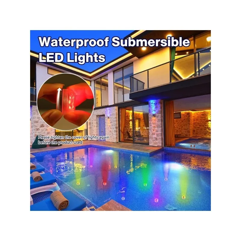 3led submersible light  13 Colors underwater light with remote control pool light IP68 RGB for pond/pool/aquarium