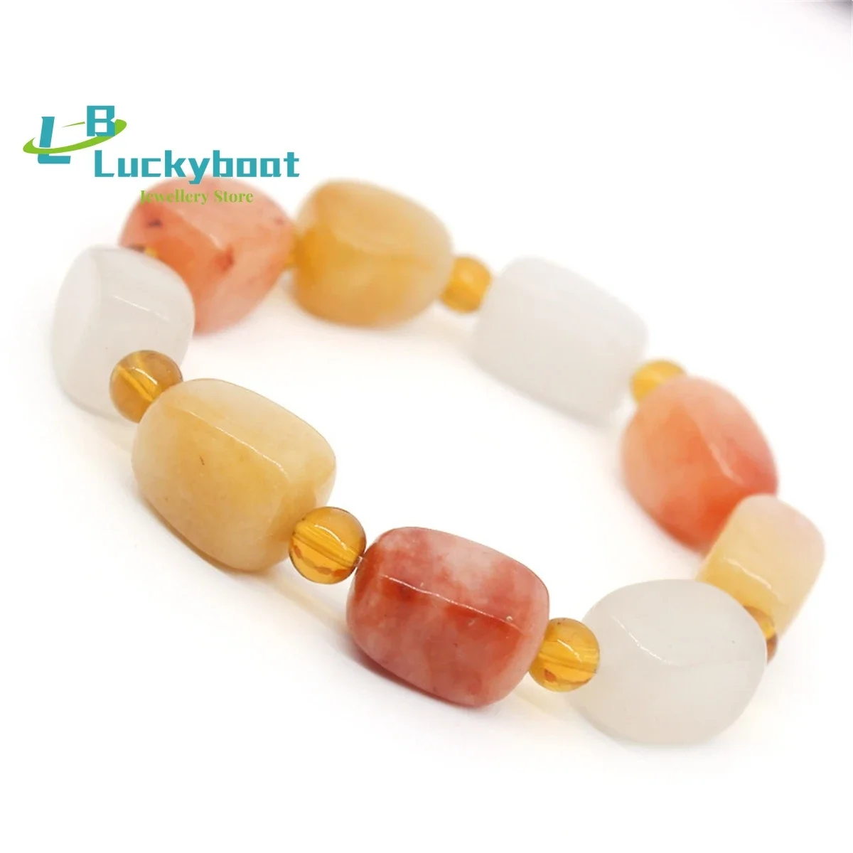 

Оптовая продажа новых натуральных синьцзянских золотых шелковых нефритовых браслетов, модных бусин-ведра, ювелирных изделий для мужчин и женщин, изысканный отличный подарок