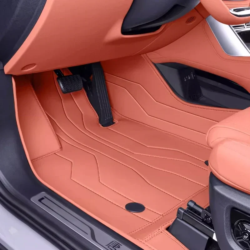 

For BYD SEALION 8 ATTO 8 7SEATS 2025-Present Custom Nappa Leather Car Foot Protect Mat Luxury Waterproof Floor Pad Accessory