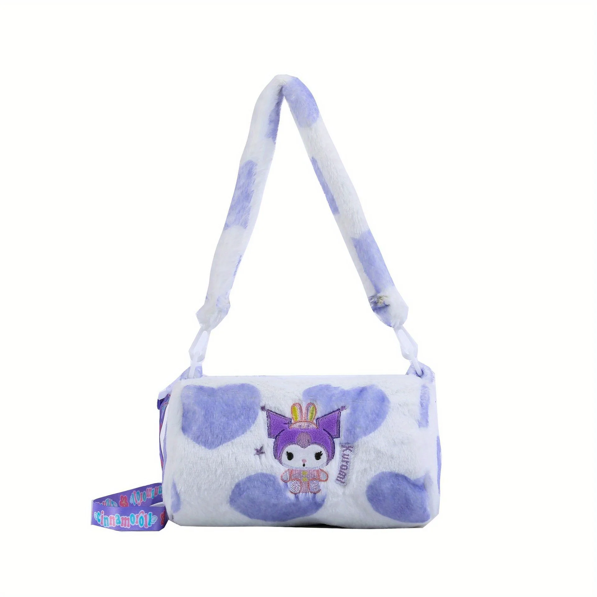 1-częściowa torba crossbody z motywem kreskówkowym Sanrio, urocza pluszowa torebka z kreskówek, damska torba crossbody