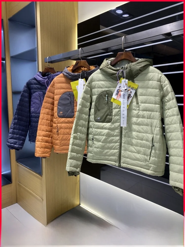 

High-End Puffer Jaet Thiened High-Fill Power Couple Sle Super Warm Outerwear Nylon Fabric Du down Filling Youth Casual