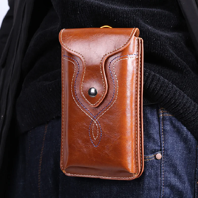 

Multifunction Men's Waist Packs High Quality PU Belt Bum Pouch Fanny Casual Mobile Phone Purse Pocket Card & ID Holders