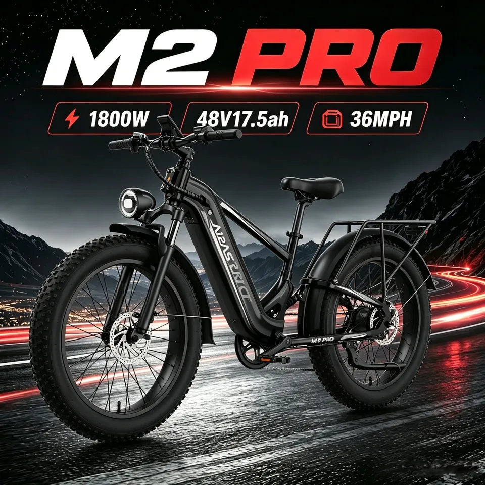 1800W 26" Fat Tire Electric Bike 48V 17.5AH 36MPH eBike for Adults Mountain US image 6