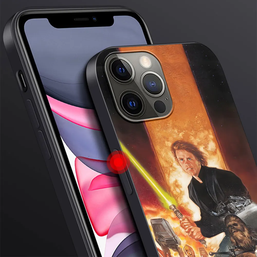 Anakin Darth Vader Luke Skywalker Case for iPhone 13 14 Plus 11 12 Mini 15 Pro Max 7 8 SE 2020 X XS XR Silicone Soft Phone Cover